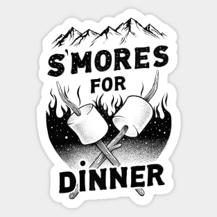 S'MORES FOR DINNER Sticker